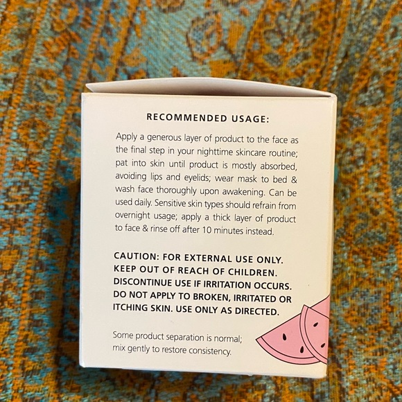 Trader Joe's Watermelon Overnight Face Mask - Picture 2 of 4